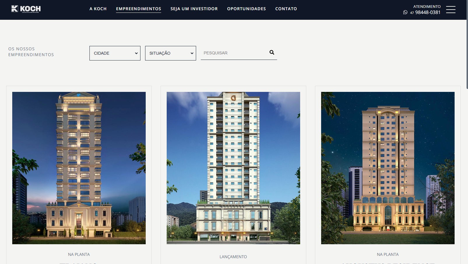 Seaform - Web Development - Homepage
